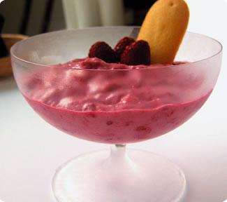 Raspberry parfait