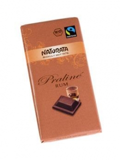 Ciocolata - Ciocolata bio Praline cu umplutura, aroma rom
