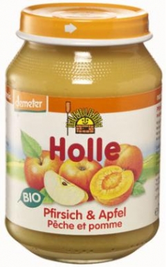 Piureuri de legume sau fructe - Piure bio piersica - mar