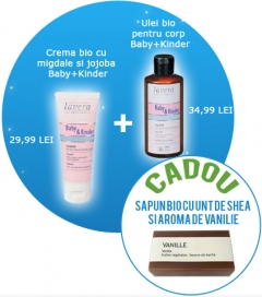 Pachete pentru cadouri - Set Baby+Kinder cu sapun CADOU